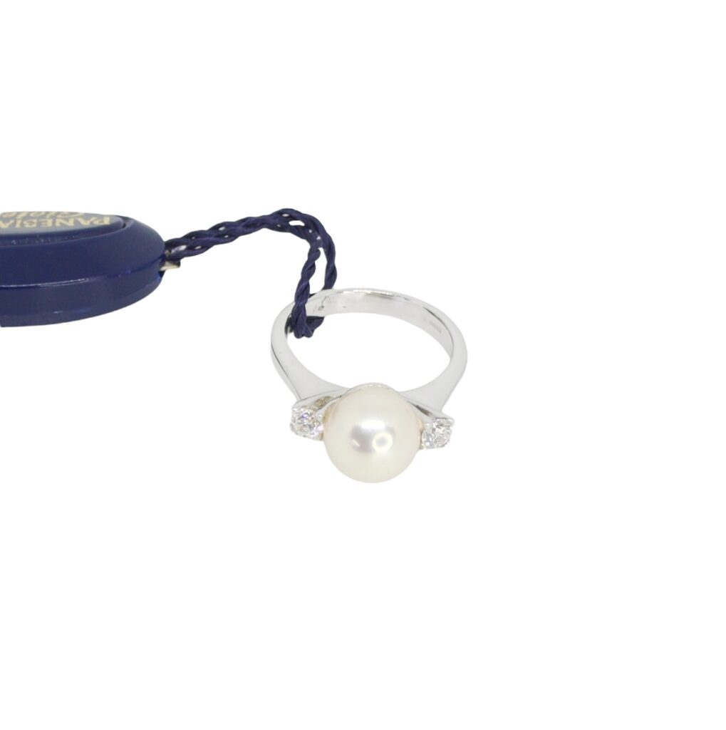 Anello Perla - Oro 18kt e Diamanti